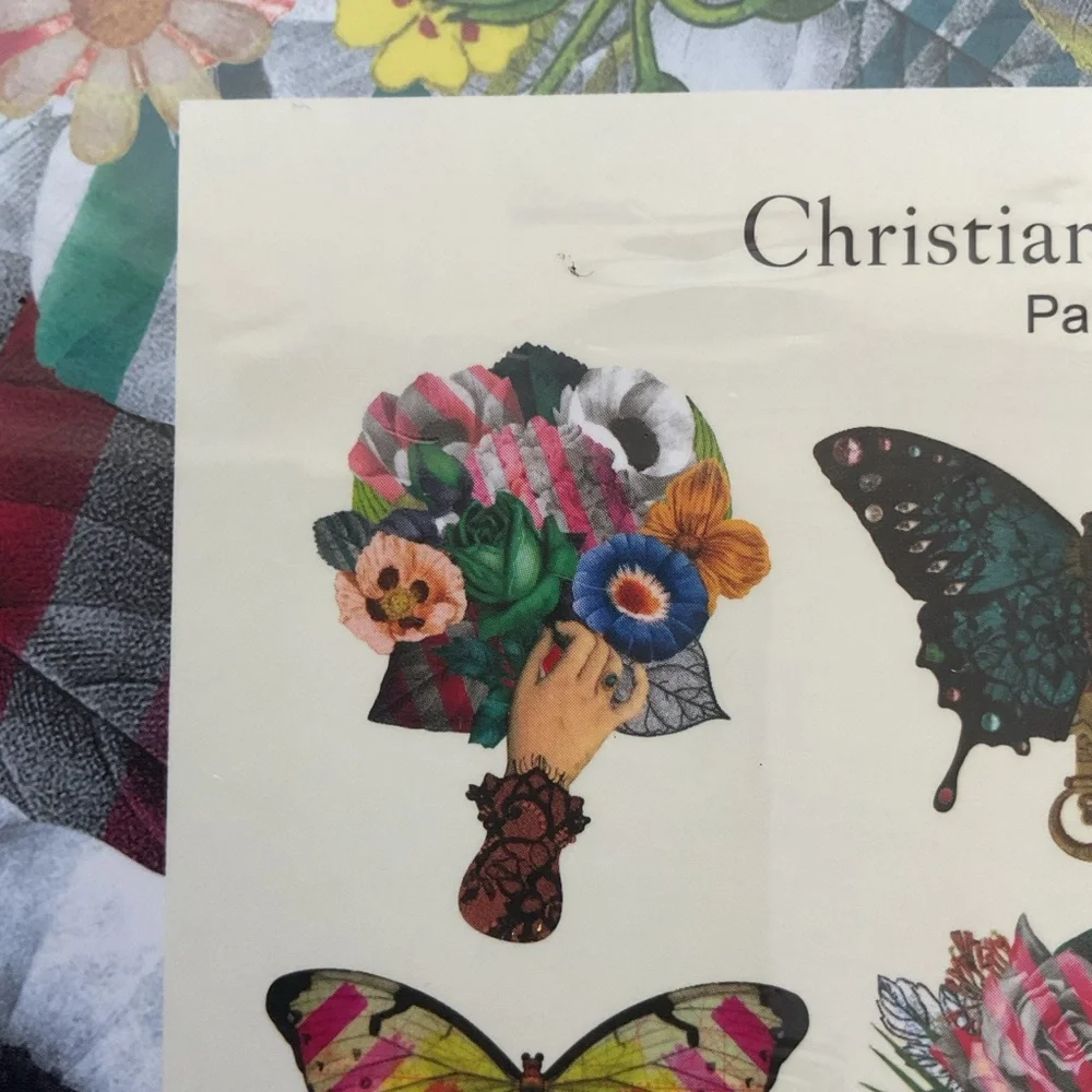 Christian Lacroix Frivolites Fan Diecut Boxed Notecards NWT